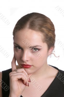  serious pretty face
