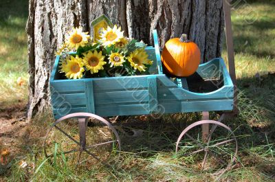 pumpkin cart