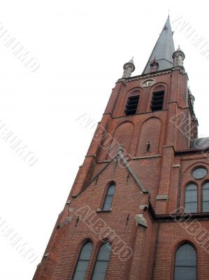 Isolated church bell tower