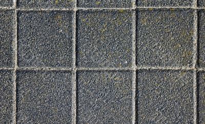 black stone tile pavement