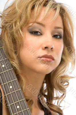 Blonde guitarist