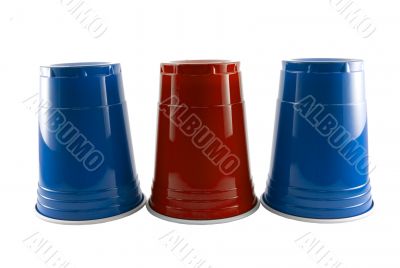 Blue and Red Party Cups