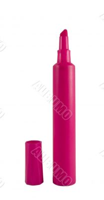 pink highlighter close up