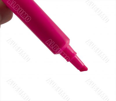 pink highlighter close up