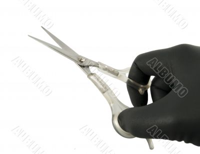 scissors open