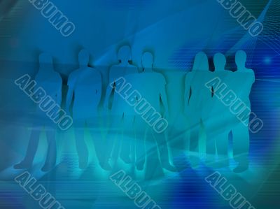 people silhouettes