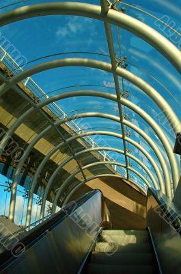 Subway escalator