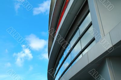 Exterior of commercial building