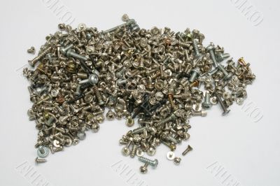 pile of screws