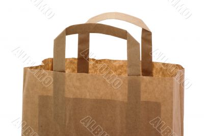 Part of a brown paper bag.