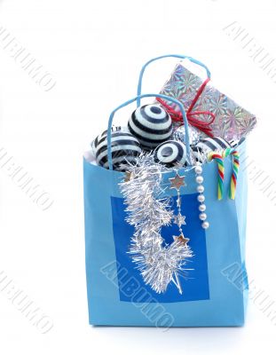 Christmas in a paper bag.