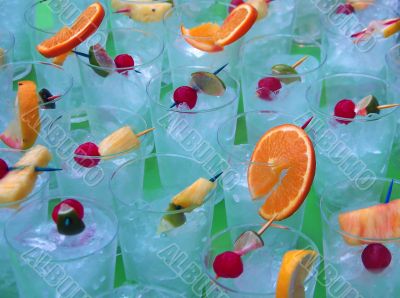 Clear Glasses Of Ice