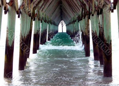 Underside Of Pier At Beach