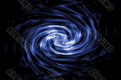 Black And Blue Swirled Together