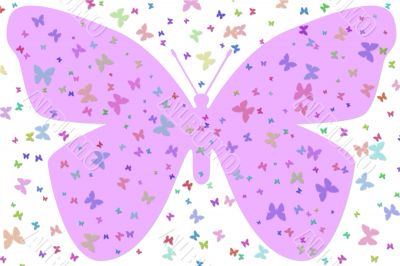 Large Purple Butterfly