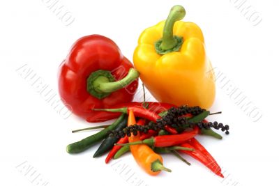 Paprika and pepper.