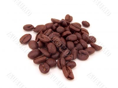 Small Pile Of Dark Brown Coffee Beans