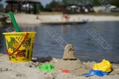 toys on the beach