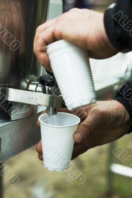 tapping water