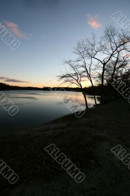 Tranquil Lake at Sunset