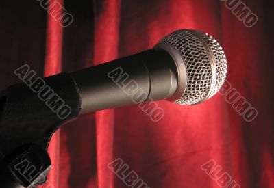 Microphone on Stage