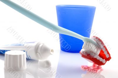 teeth brushing