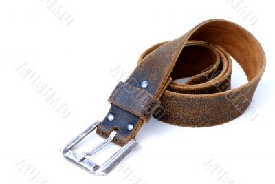 Leather belt.