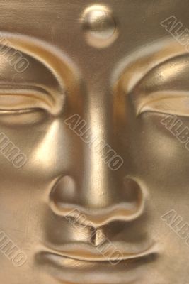 A golden face.