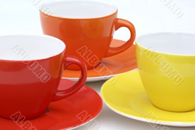 Empty cups.