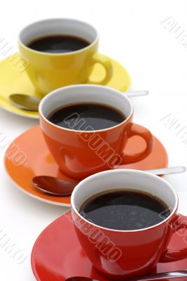 Coffee in line.