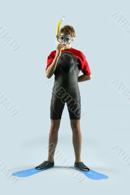 Young diver