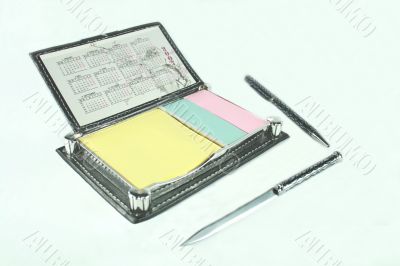 notepad with calendar