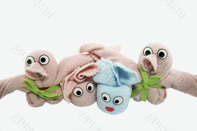 shaped mini towels