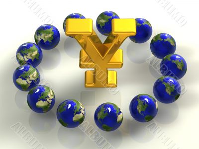 Earth & yen 3d
