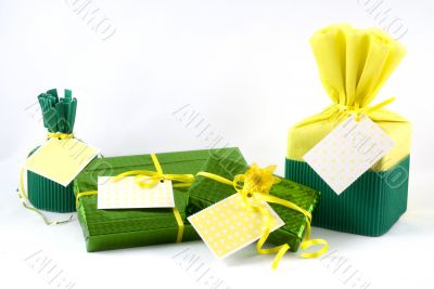 green presents