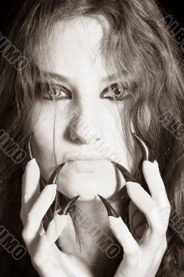 Scary woman