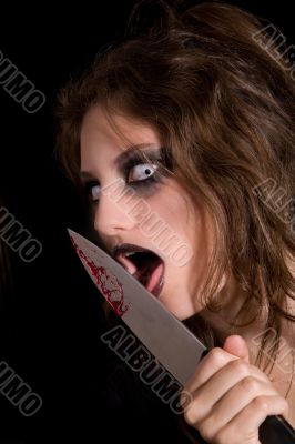 Licking the knife