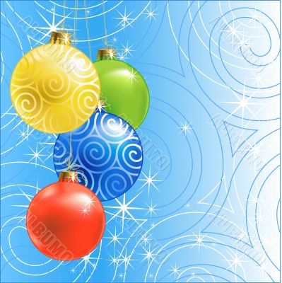 Christmas ball /  background / vector