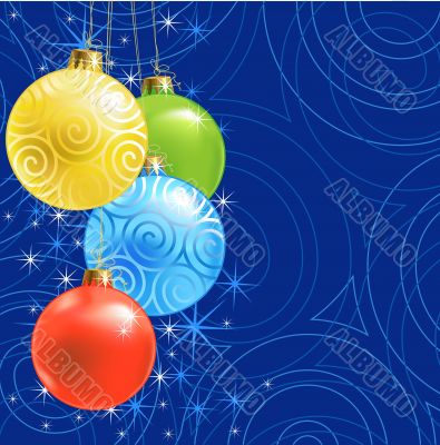 Christmas ball /  background / vector