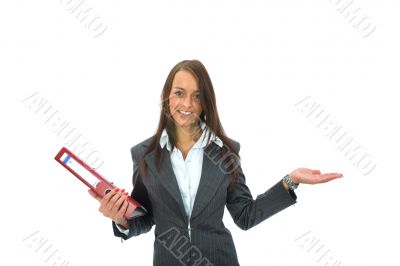 Business woman with folder