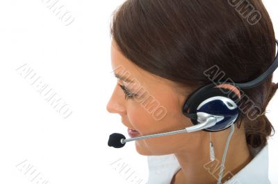 Business woman colling