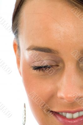 portrait by young, beautiful woman