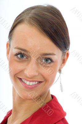 portrait by young, beautiful woman