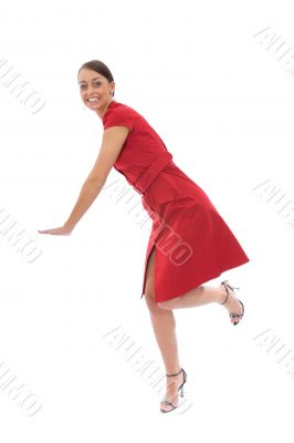 portrait by young, beautiful woman