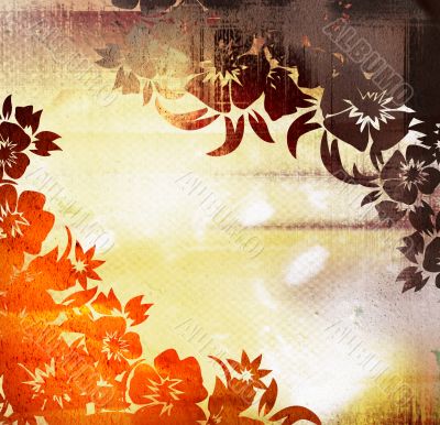 floral style backgrounds frame