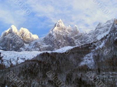 Chamonix Alps Skyline