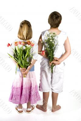 Flowers from the children