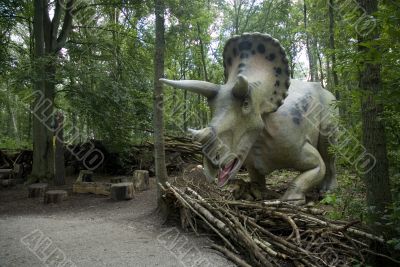 Eating dinosaur