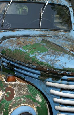 Old rusty car.