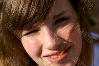 Teenage portrait.